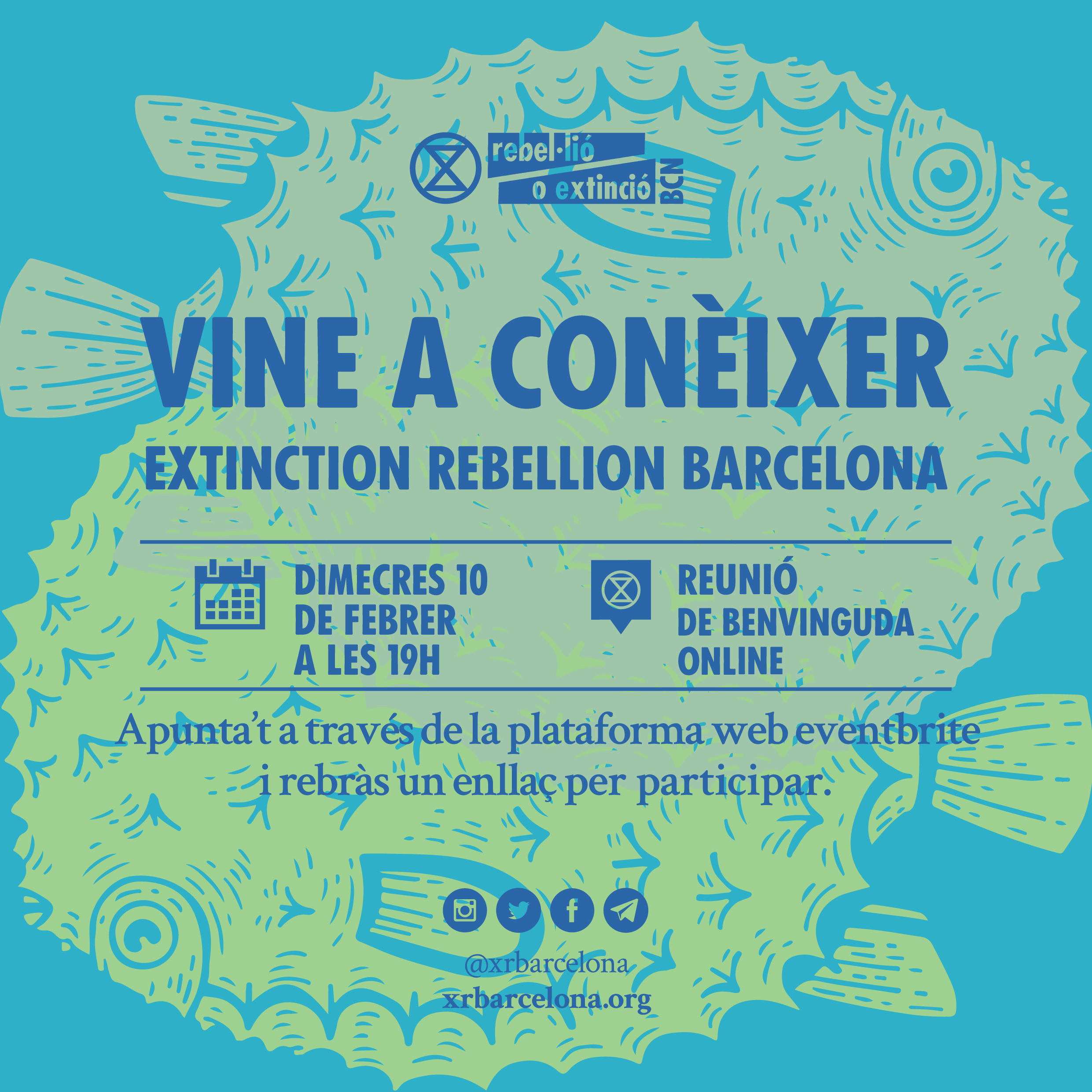 P貌ster informatiu de la reuni贸, la mateixa informaci贸 est脿 escrita aqu铆 i a Eventbrite