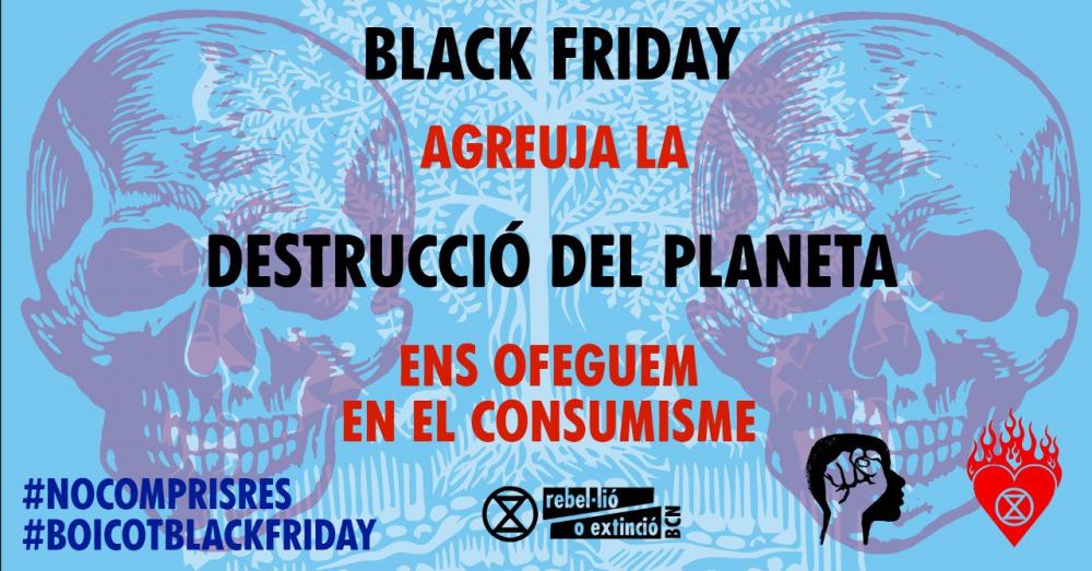 Black Friday, agreuja la destrucció del planeta, ens ofeguem en el consumisme